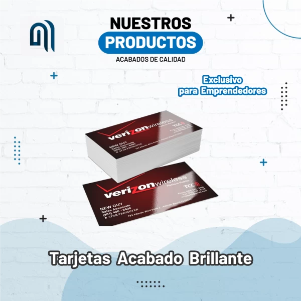 Tarjetas Personales Brillantes