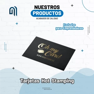 tarjetas personales hot stamping