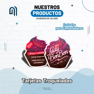 tarjetas personales troqueladas