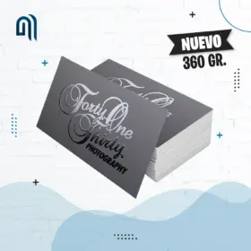 Tarjetas de presentación sectorizadas uv