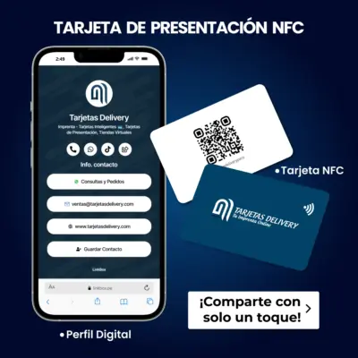Tarjeta de Presentación Inteligente con NFC y QR